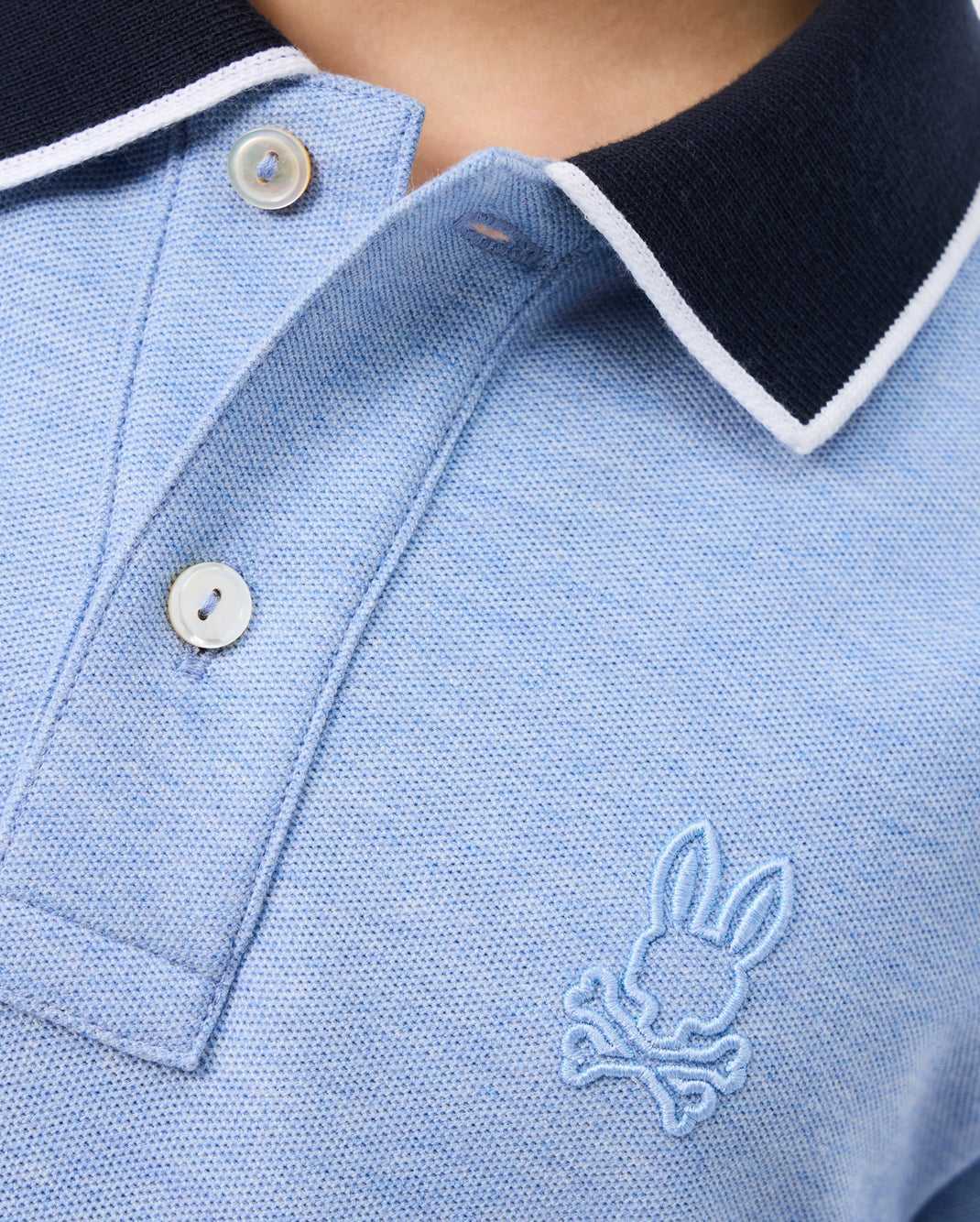 Polos Psycho Bunny Windcrest Pique Polo Shirt Bleu Enfant | JMD-16636972